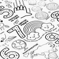 Магнит-раскраска многоразовая &laquo;Цифры&raquo;, 21 &times; 29,7 см