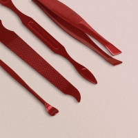 Набор маникюрный, 7 предметов, в футляре, цвет бежевый Набор маникюрный, 7 предметов, в футляре, цвет бежевый