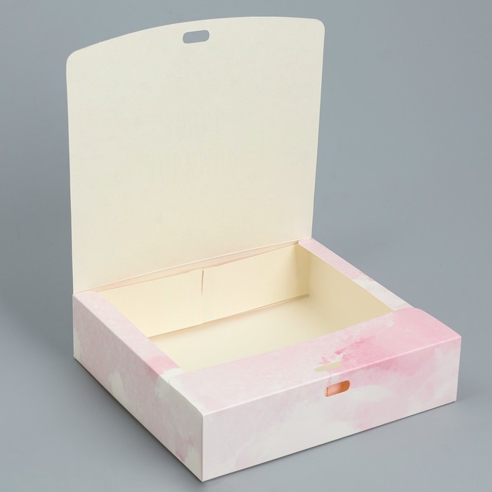 Коробка подарочная складная, упаковка, &laquo;Любимой дочке&raquo;, 20 х 18 х 5 см, БЕЗ ЛЕНТЫ