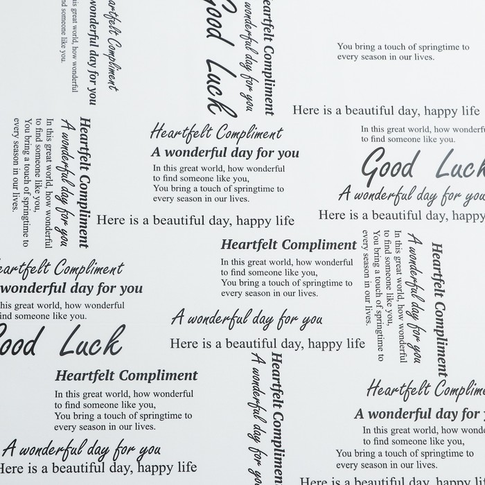 Пленка для цветов, матовая, "Комплимент тон", белый, 0,6 х 9м &plusmn;5%