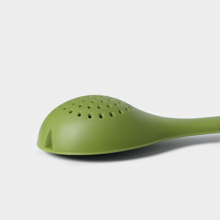 Ложка для варки трав и специй Доляна &laquo;Симплекс&raquo;, 27,3&times;6,5&times;3 см, цвет зелёный