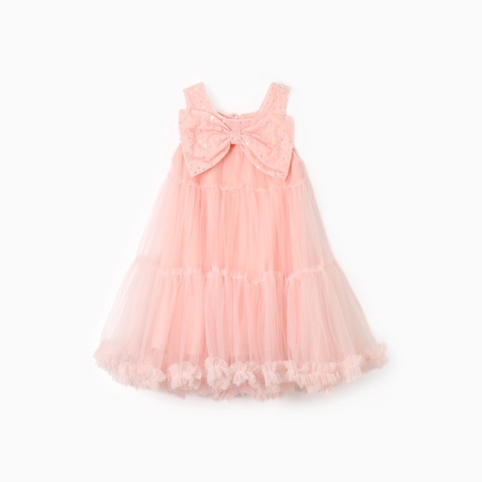 Платье детское нарядное KAFTAN рост 130, персиковый Платье детское нарядное KAFTAN рост 130, персиковый