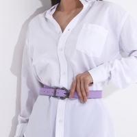 Ремень женский, ширина 2.7 см, винт, пряжка металл, цвет сиреневый