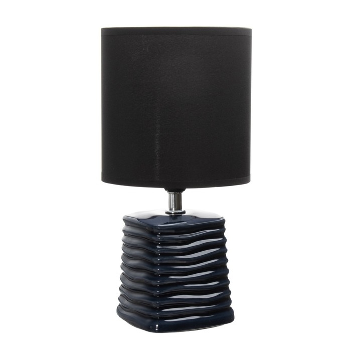 Настольная лампа "Синбола" E14 40Вт синий 14х14х26,5 см RISALUX