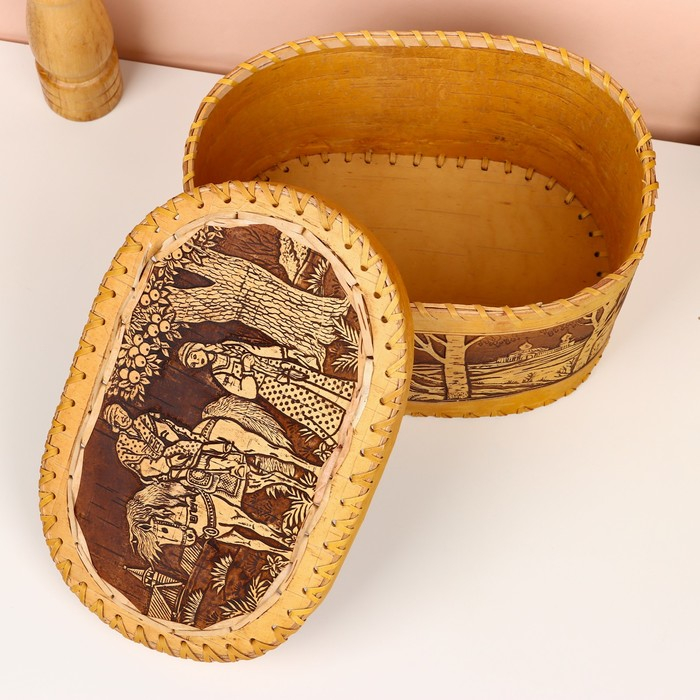 Батонница &laquo;Сказка&raquo;, 26х17х15 см, береста