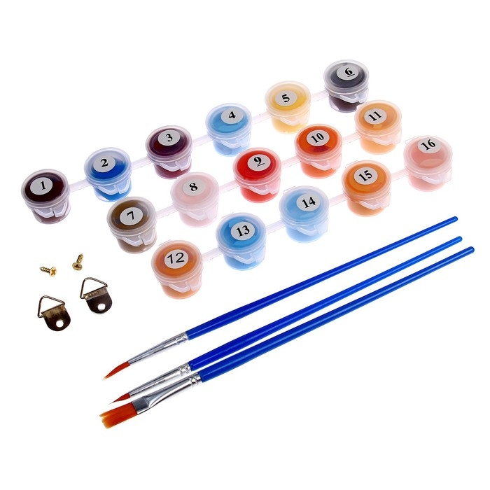 Картина по номерам на холсте с подрамником «Закат у моря», 20х30 см Картина по номерам на холсте с подрамником «Закат у моря», 20х30 см