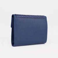 Кошелёк женский на кнопке, цвет синий Кошелёк женский на кнопке, цвет синий