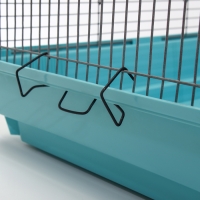 Клетка для птиц "Пижон" №104-Б, разборная, 2 секции, 58 х 40 х 88см, бирюзовая Клетка для птиц "Пижон" №104-Б, разборная, 2 секции, 58 х 40 х 88см, бирюзовая