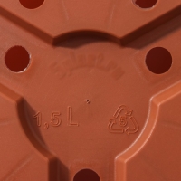 Горшок цветочный &laquo;Классик С&raquo;, 1,5 л, d=15, цвет терракот