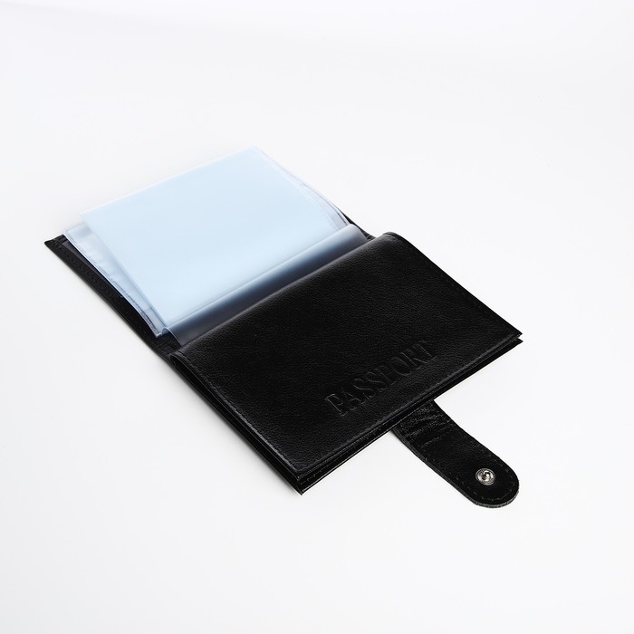 Обложка для автодокументов и паспорта, цвет чёрный Обложка для автодокументов и паспорта, цвет чёрный