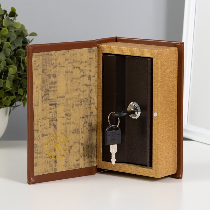 Сейф "Семейный бюджет" тиснение кожа 17х11х5 см