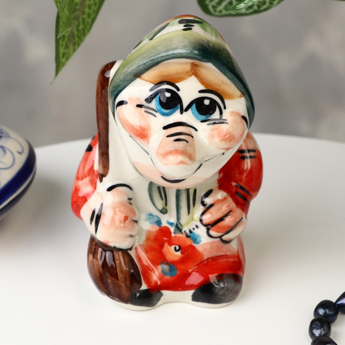 Сувенир &laquo;Буся&raquo;, гжель, цвет, 12х8 см