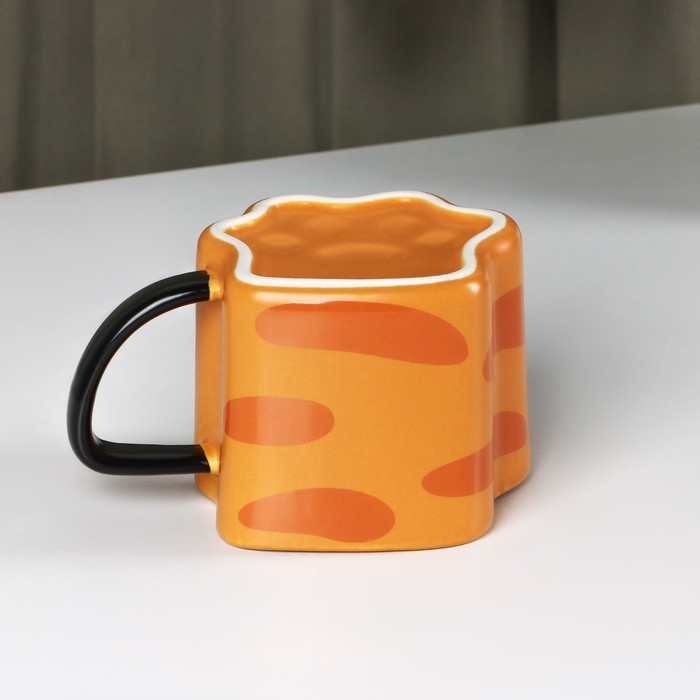 Кружка керамическая &laquo;Лапа тигра&raquo;, 350 мл, цвет оранжевый