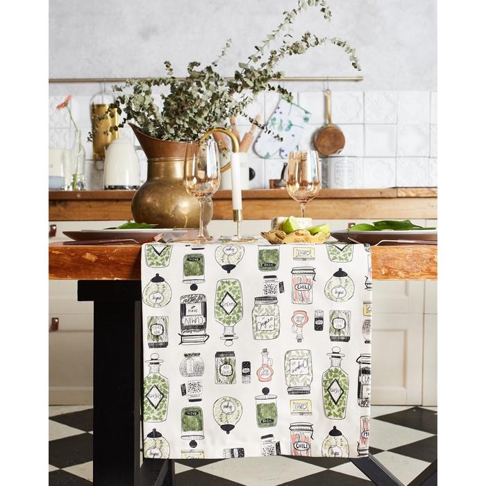 Дорожка на стол "Этель" Kitchenware 40х149см, 100% хлопок, саржа 190 г/м2