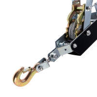 Лебедка рычажная ТУНДРА, двойное храповое колесо, тяга 4 т (подъем 1.6 т), трос 4 метра Лебедка рычажная ТУНДРА, двойное храповое колесо, тяга 4 т (подъем 1.6 т), трос 4 метра