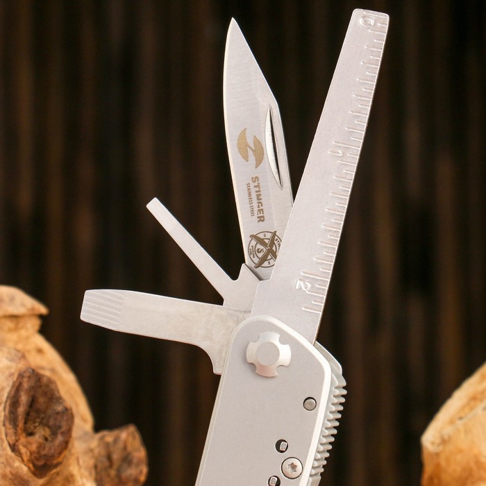 Мультитул Stinger с нейлоновым чехлом, 10 инструментов Мультитул Stinger с нейлоновым чехлом, 10 инструментов