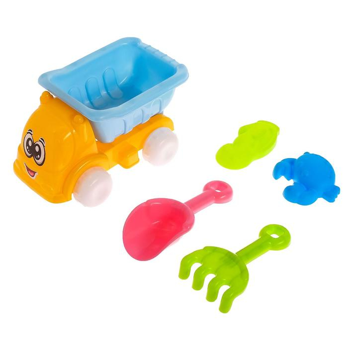 Песочный набор «Бибика», 5 предметов, МИКС Песочный набор «Бибика», 5 предметов, МИКС