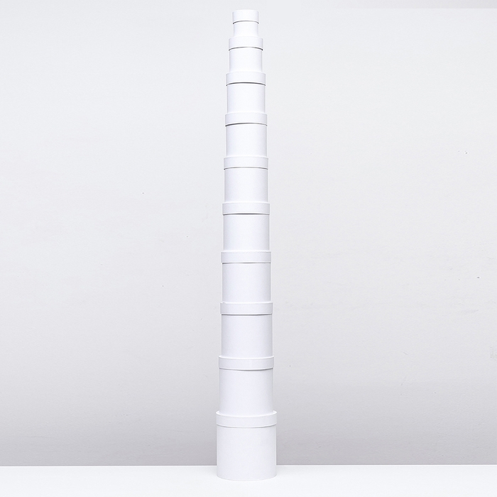 Набор круглых коробок 10 в 1 Белизна,23х23 - 13-13 см Набор круглых коробок 10 в 1 Белизна,23х23 - 13-13 см