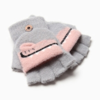 Митенки детские MINAKU 17 см серый Митенки детские MINAKU 17 см серый