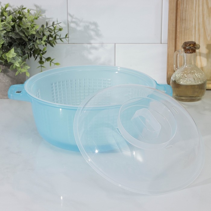 Пароварка для микроволновой печи пластиковая &laquo;Маджико&raquo;, 3 л, цвет МИКС