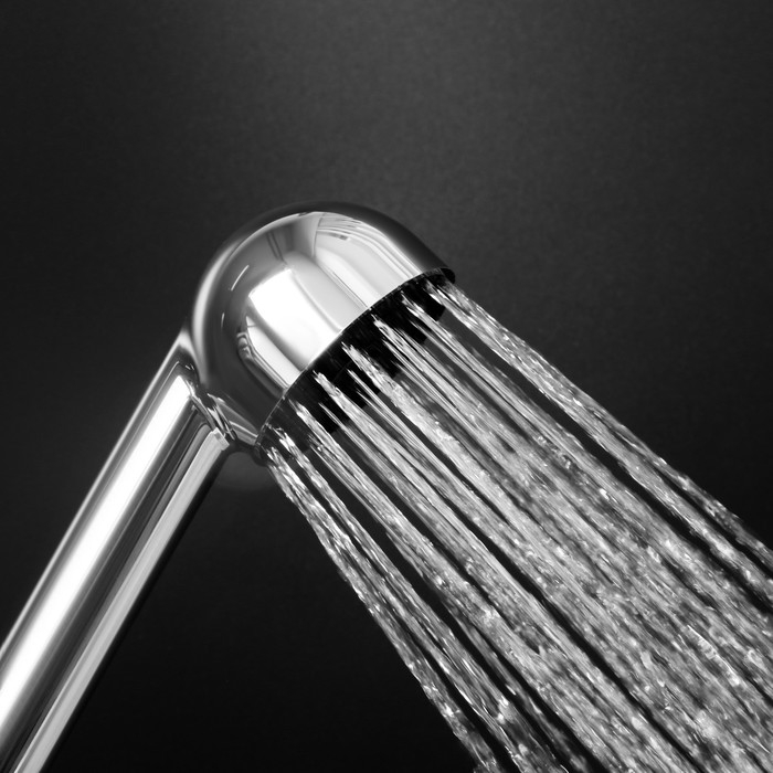 Душевая лейка ZEIN Z0210, 1 режим, d=60 мм, пластик, хром с черной вставкой Душевая лейка ZEIN Z0210, 1 режим, d=60 мм, пластик, хром с черной вставкой