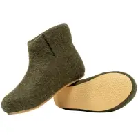 Домашние валенки Wild, зеленые (олива), размер 43