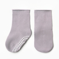 Носки детские MINAKU со стоперами, цвет фиолетовый, 11-12 см