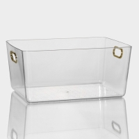 Контейнер для хранения &laquo;Нежность&raquo;, 32&times;22&times;14,3 см, цвет прозрачный