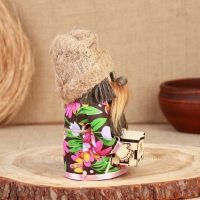 Оберег "Домовой с сундуком", 15-16 см