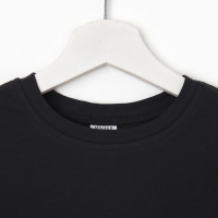 Футболка детская MINAKU:Basic line kids цвет графитовый, рост 104