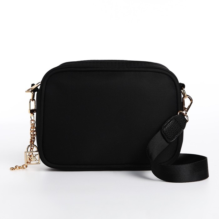 Сумка женская текстильная NK классика, 19х14х6 см, чёрный цвет