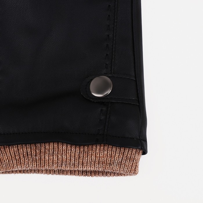 Перчатки мужские, безразмерные, без утеплителя, цвет чёрный