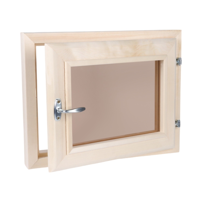 Окно, 40&times;50см, двойное стекло ЛИПА, бронза