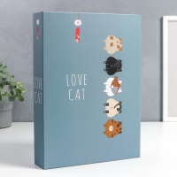 Фотоальбом на 200 фото 13х18 см "Кошачьи попки" 29,5х21,5х5 см