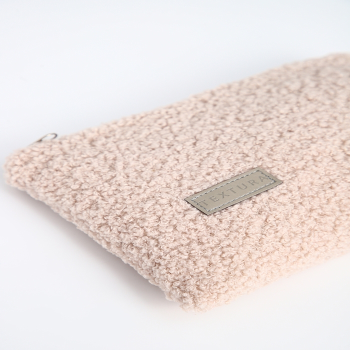 Косметичка на молнии, TEXTURA, цвет бежевый Косметичка на молнии, TEXTURA, цвет бежевый