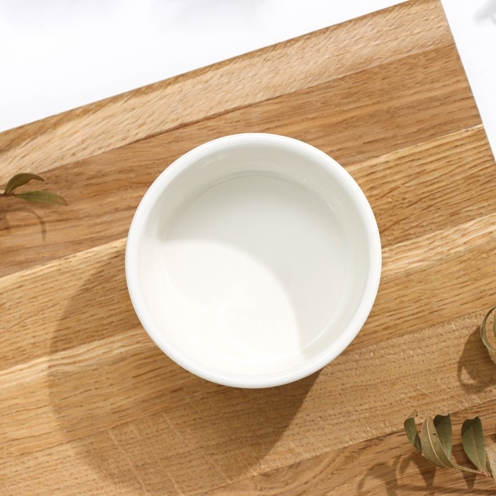 Рамекин из жаропрочной керамики Доляна «Классика», 140 мл, 7,5×3,5 см, цвет белый Рамекин из жаропрочной керамики Доляна «Классика», 140 мл, 7,5×3,5 см, цвет белый