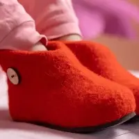 Домашние валенки Wild, красные, размер 42