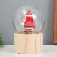 Ночник &laquo;Шар-дед мороз&raquo; LED 3хAG10 шар 8см 6,5х6,5х11,5см