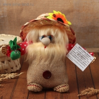 Оберег "Домовой Кроха&raquo;, с подковой, микс