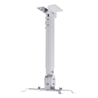 Кронштейн для проектора Cactus CS-VM-PRE01-WT, 20 кг, настенный и потолочный, поворот/наклон