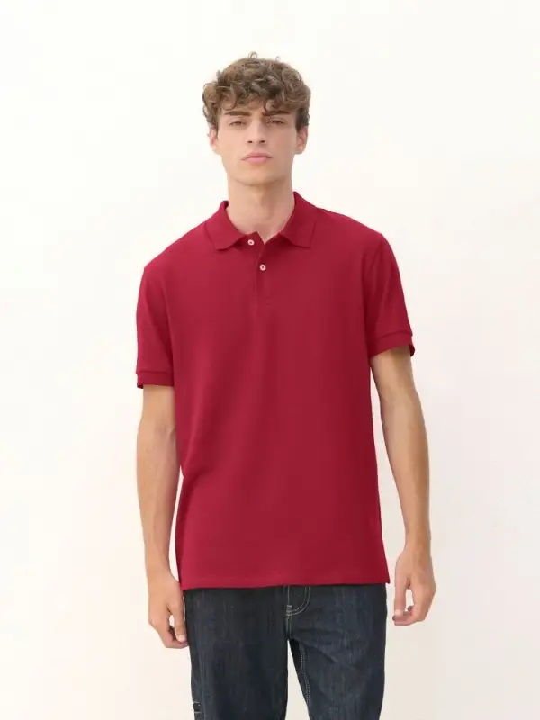 Рубашка поло унисекс Pacific, красная, размер S