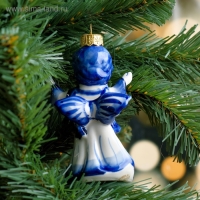 Сувенир на ёлку "Ангел", 11 см, гжель