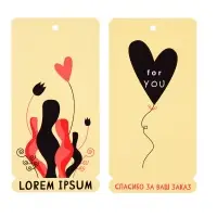 Этикетка картонная на заказ Carta, М Этикетка картонная на заказ Carta, М