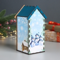 Новогодний чайный домик "Не переставайте верить" 20х10,5х10 см Новогодний чайный домик "Не переставайте верить" 20х10,5х10 см