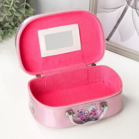 Шкатулка кожзам для косметики "Единорог в цветах" перламутр 8,5х15х22,5 см Шкатулка кожзам для косметики "Единорог в цветах" перламутр 8,5х15х22,5 см