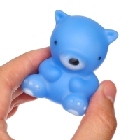 Набор резиновых игрушек для ванны &laquo;Мыльница: Мишки&raquo;,14 см, с пищалкой, 4 шт, цвет МИКС, Крошка Я