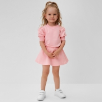 Комплект для девочки (свитшот и юбка) MINAKU, цвет розовый, рост 110 см