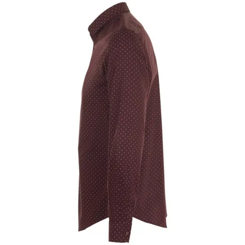 Рубашка мужская Becker Men, бордовая с белым, размер 3XL Рубашка мужская Becker Men, бордовая с белым, размер 3XL