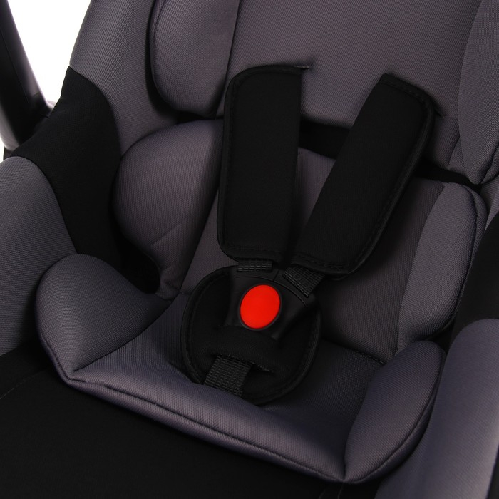 Автокресло детское, автолюлька Крошка Я Safe +, группа 0+, до 13 кг, Серый