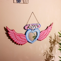 Панно настенное с зеркалом "Ангел" дерево 100х2х58 см Панно настенное с зеркалом "Ангел" дерево 100х2х58 см